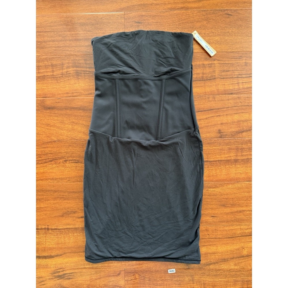 NWT SKIMS FITS EVERYBODY CORSET MINI DRESS Onyx Black Size Small Sold Out